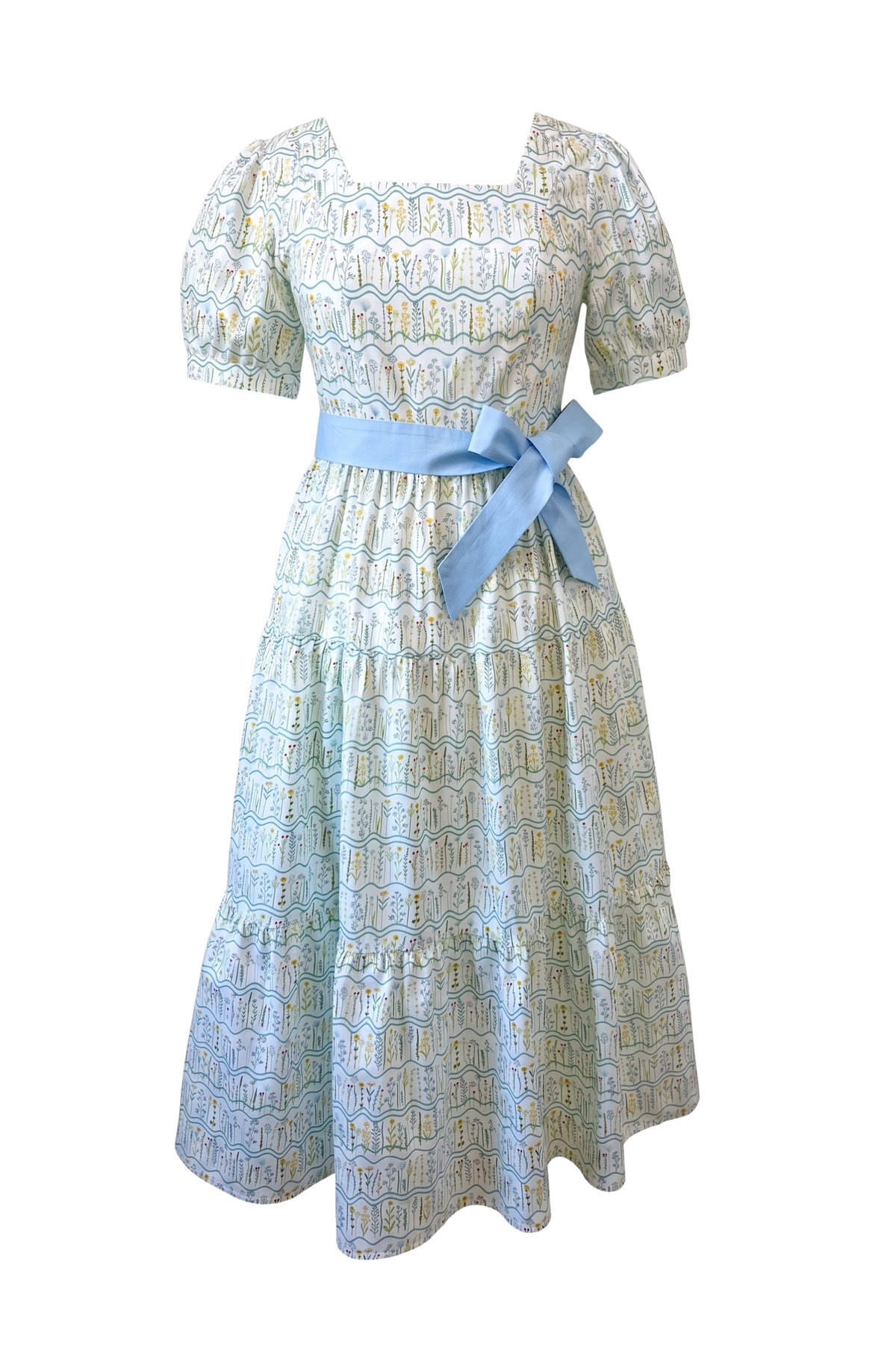 Versa Dress with Nursing Zippers in Botanical Meadow