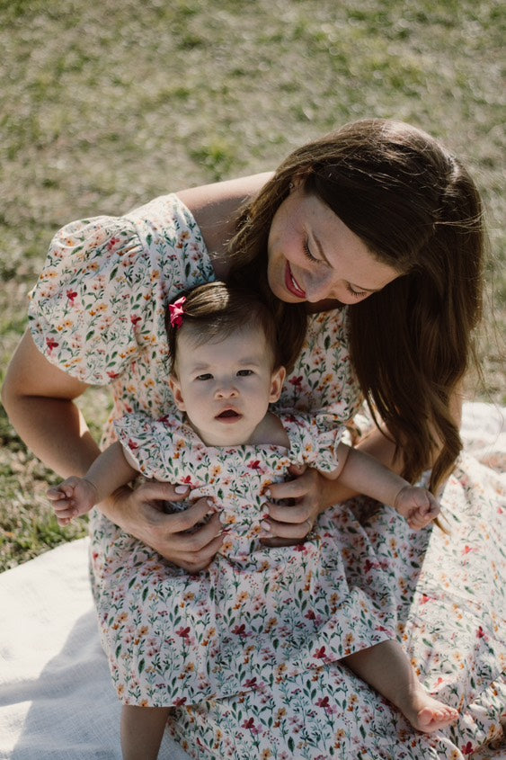Little Angela Dress (Girls) in Harvest Blooms