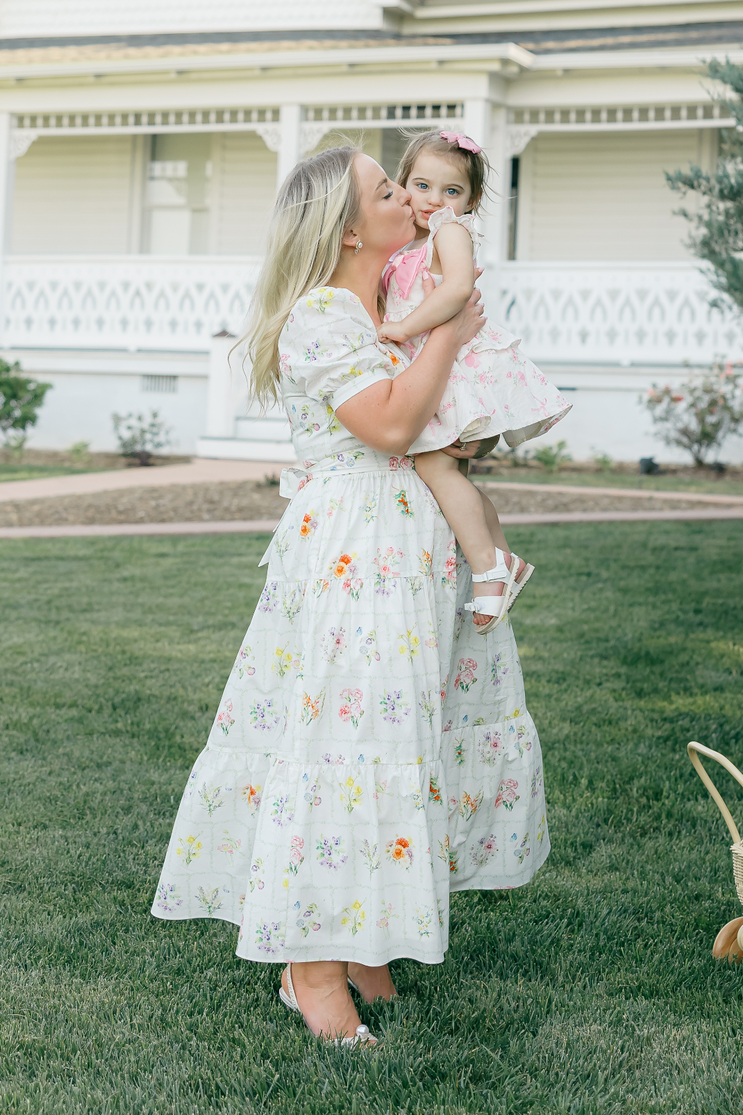 Versa Dress with Nursing Zippers in Birth Flowers