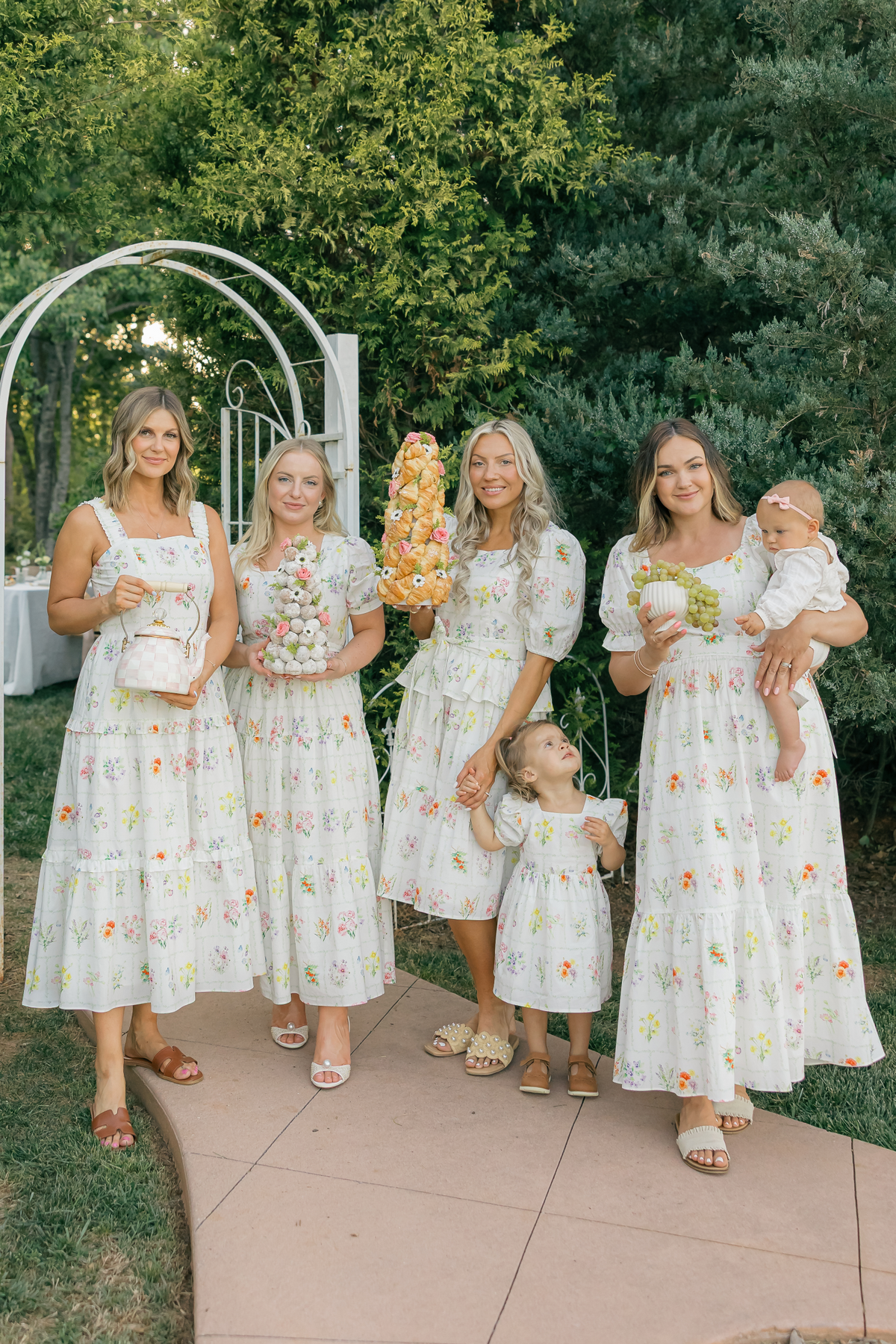 Versa Dress with Nursing Zippers in Birth Flowers