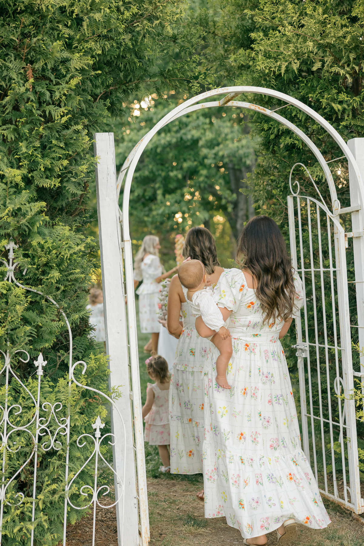 Ann Maxi Dress with Nursing Zippers in Birth Flowers
