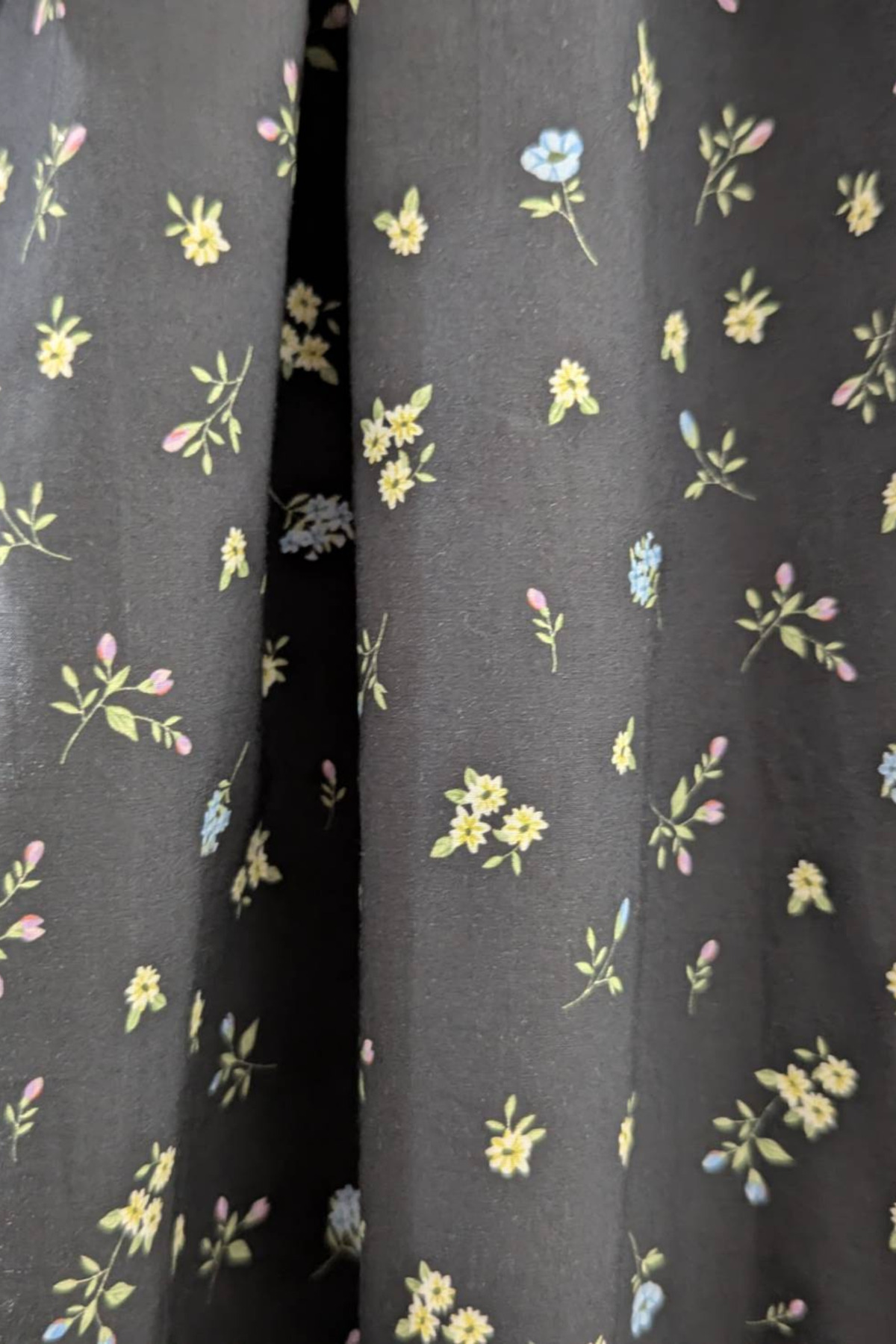 Ann Midi Dress with Nursing Zippers in Black Floral