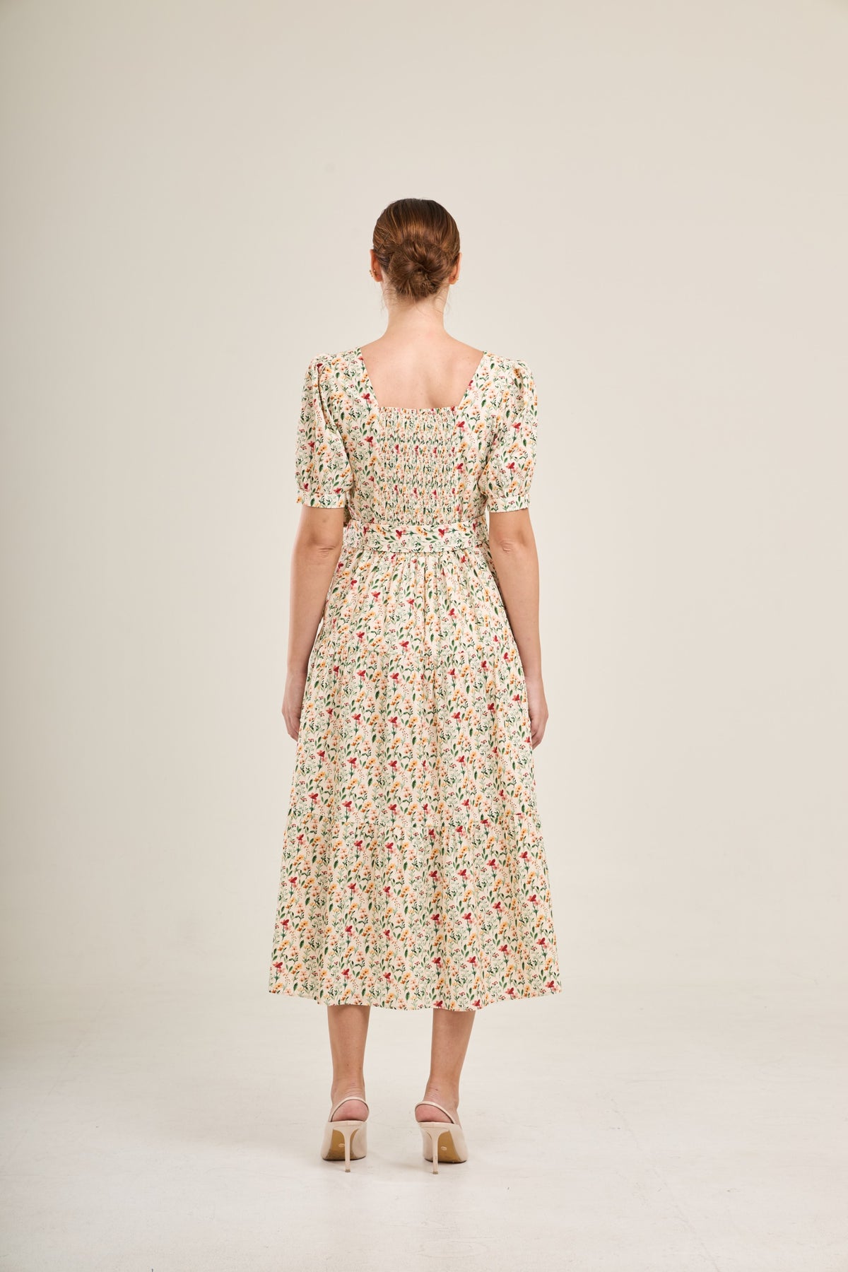 Versa Cotton Dress with Nursing Zippers in Harvest Blooms