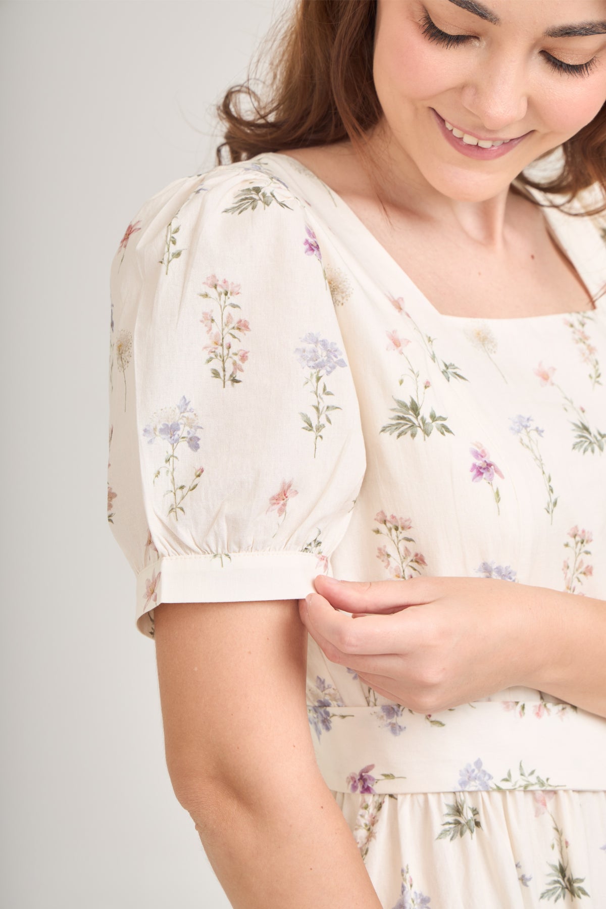 Versa Maxi Dress with Nursing Zippers in Evergarden