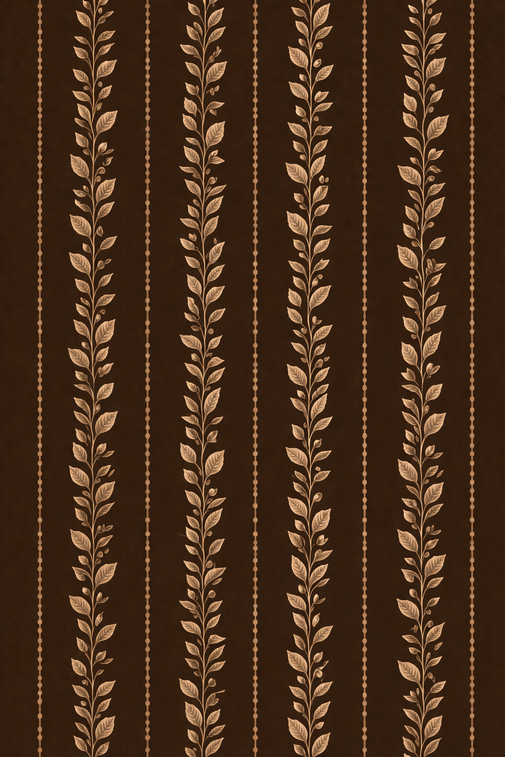 Versa Dress with Nursing Zippers in Brown Leaf Vine