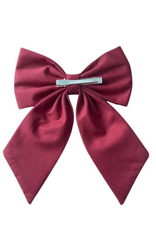 Pretty Women's Bow in Burgundy