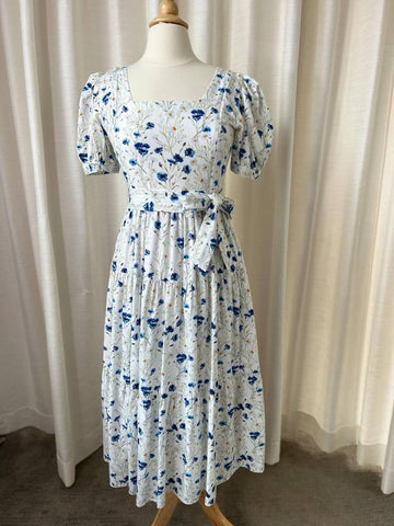 *Sample* Versa Everywhere Dress with Nursing Zippers in Blue Cornflowers
