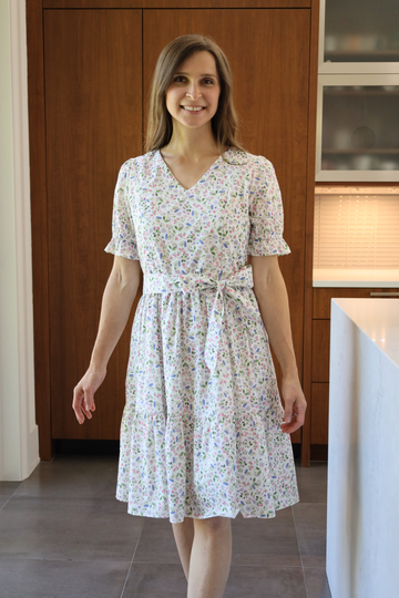 All Day Dress with Nursing Zippers in Garden Confetti