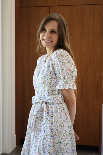 All Day Dress with Nursing Zippers in Garden Confetti