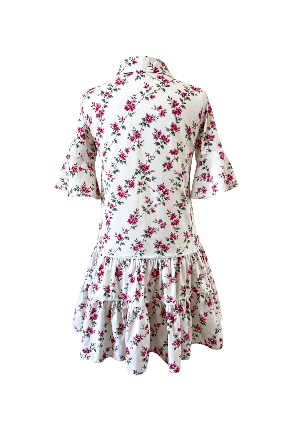 $69 Breezy Dress with Nursing Zippers in Bougainvillea