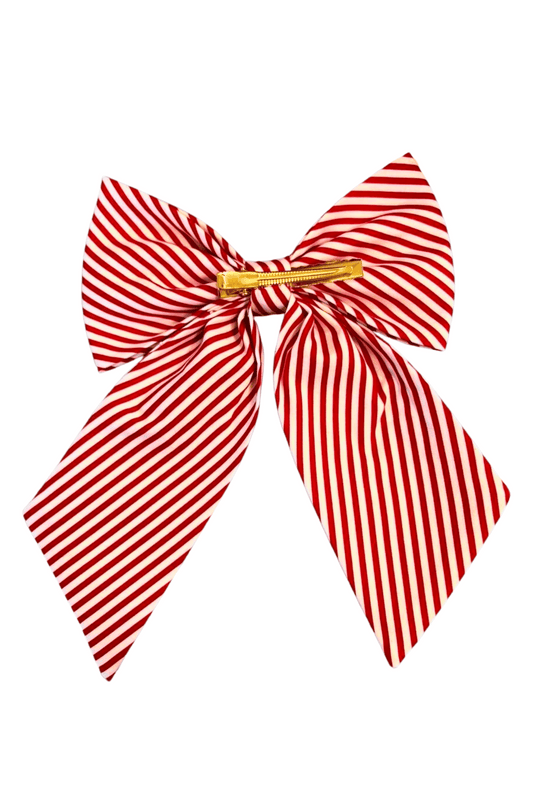 Pretty Women's Bow in Red Stripe