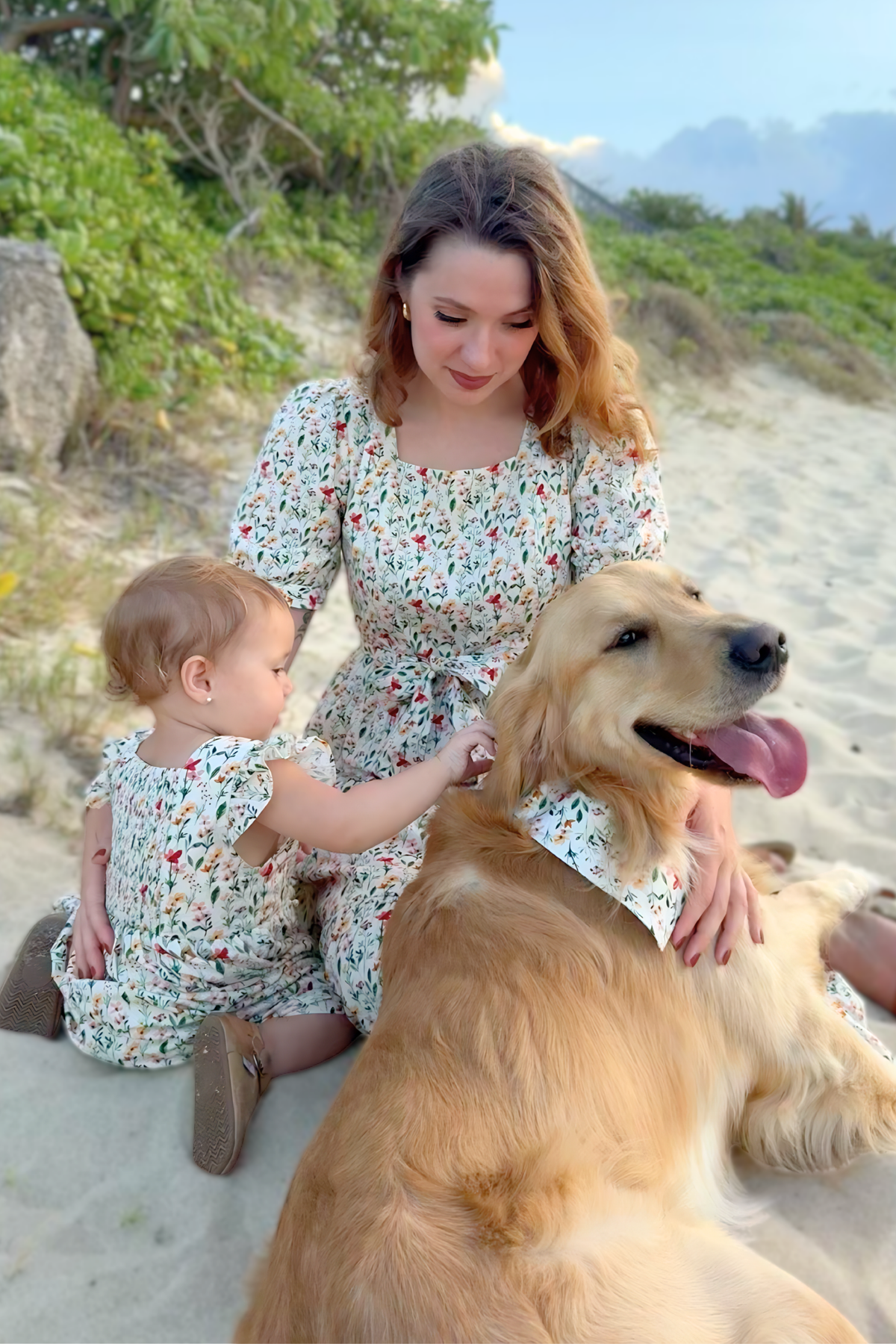 Little Angela Dress (Girls) in Harvest Blooms