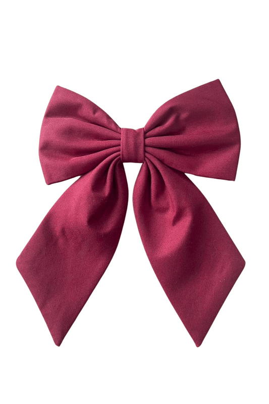 Pretty Women's Bow in Burgundy