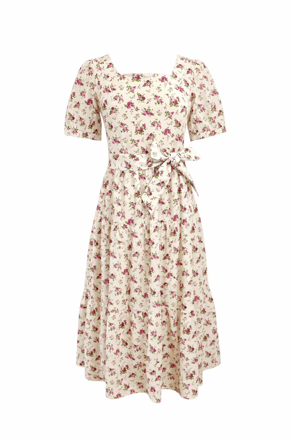 Versa Cotton Dress with Nursing Zippers in Sweet Pink
