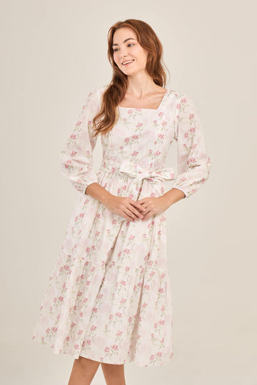 Embrace Dress with Nursing Zippers in Soft Bloom (Final Sale)