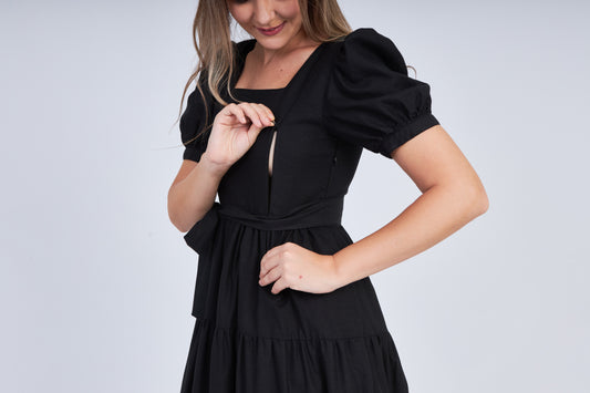 Versa Everywhere Dress with Nursing Zippers in Black