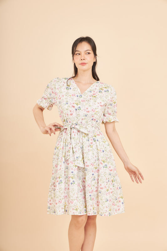 All Day Dress with Nursing Zippers in Sweet Wildflowers (Final Sale)