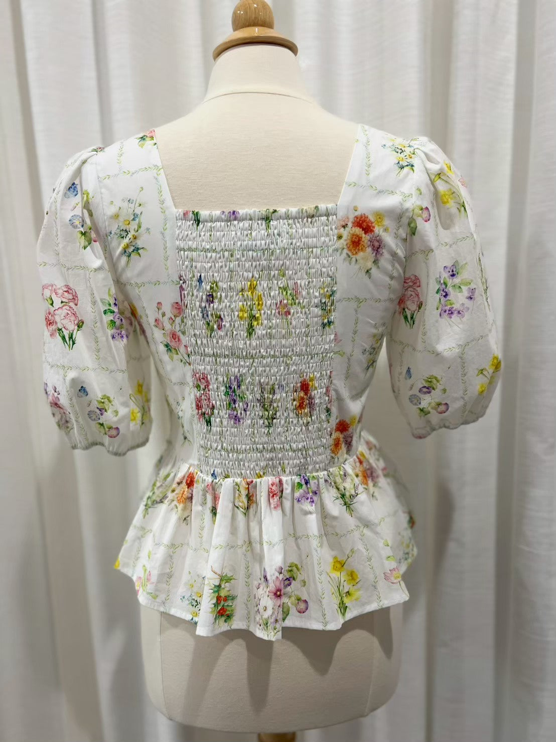 $62 The Top for Mome Set with Nursing Zippers in Birth Flowers