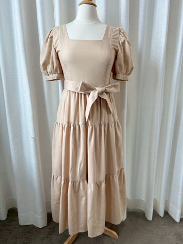 A43: Sample Versa Dress with Nursing Zippers in Brown, Size S