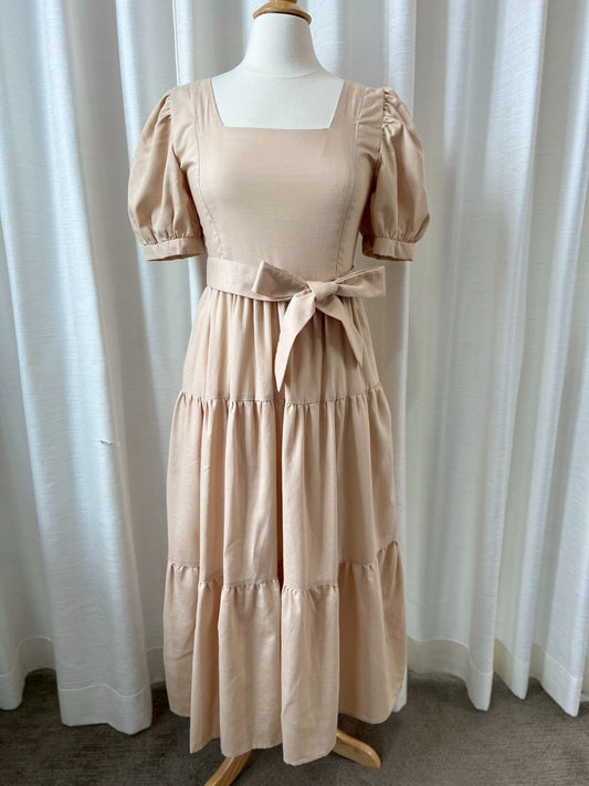 A43: Sample Versa Dress with Nursing Zippers in Brown, Size S