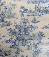 Versa Cotton Dress with Nursing Zippers in Vintage Blue Toile