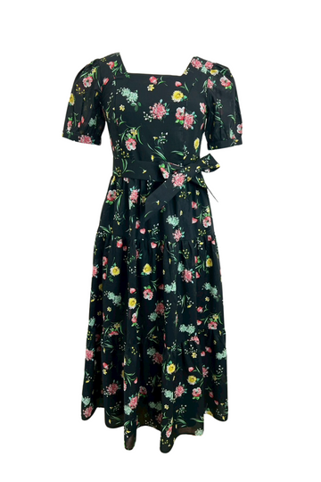 Versa Midi Dress in Sweet Black