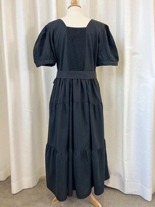 *Sample* Versa Cotton Dress with Nursing Zippers in Black